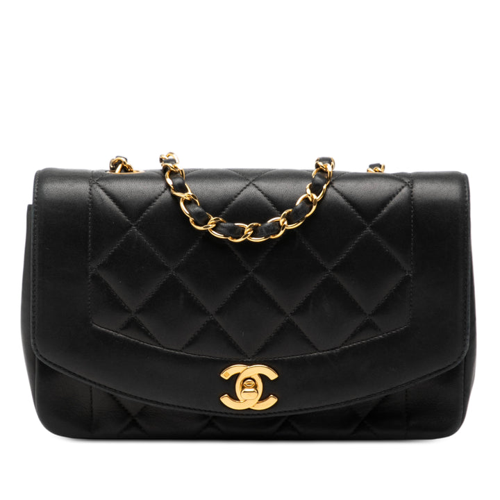 Chanel Small Cuir d’agneau Diana à rabat