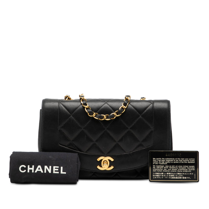 Chanel Small Cuir d’agneau Diana à rabat