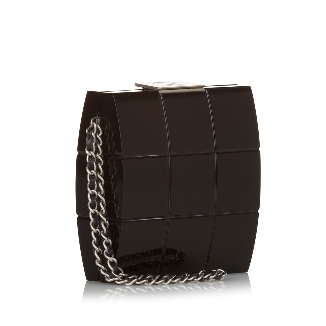 Chanel Choco Bar Lucite Perspex Pochette Plastique