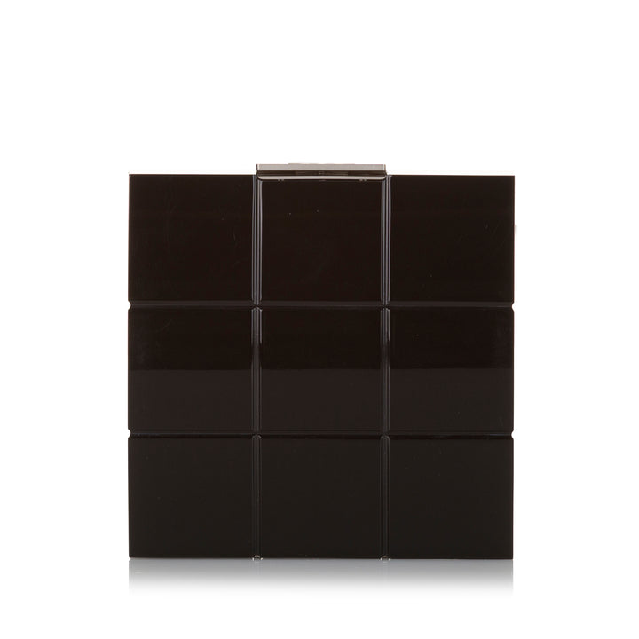 Chanel Choco Bar Lucite Perspex Pochette Plastique