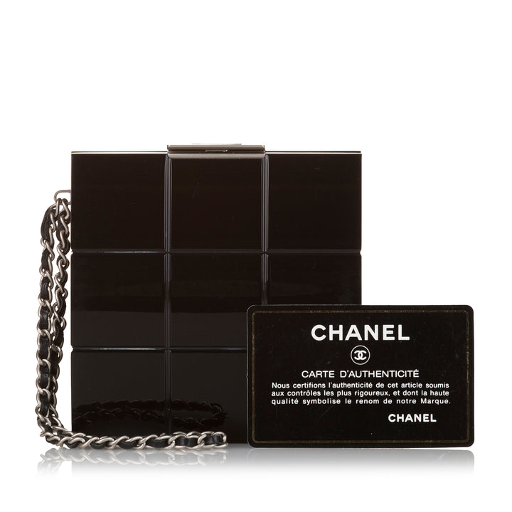 Chanel Choco Bar Lucite Perspex Pochette Plastique