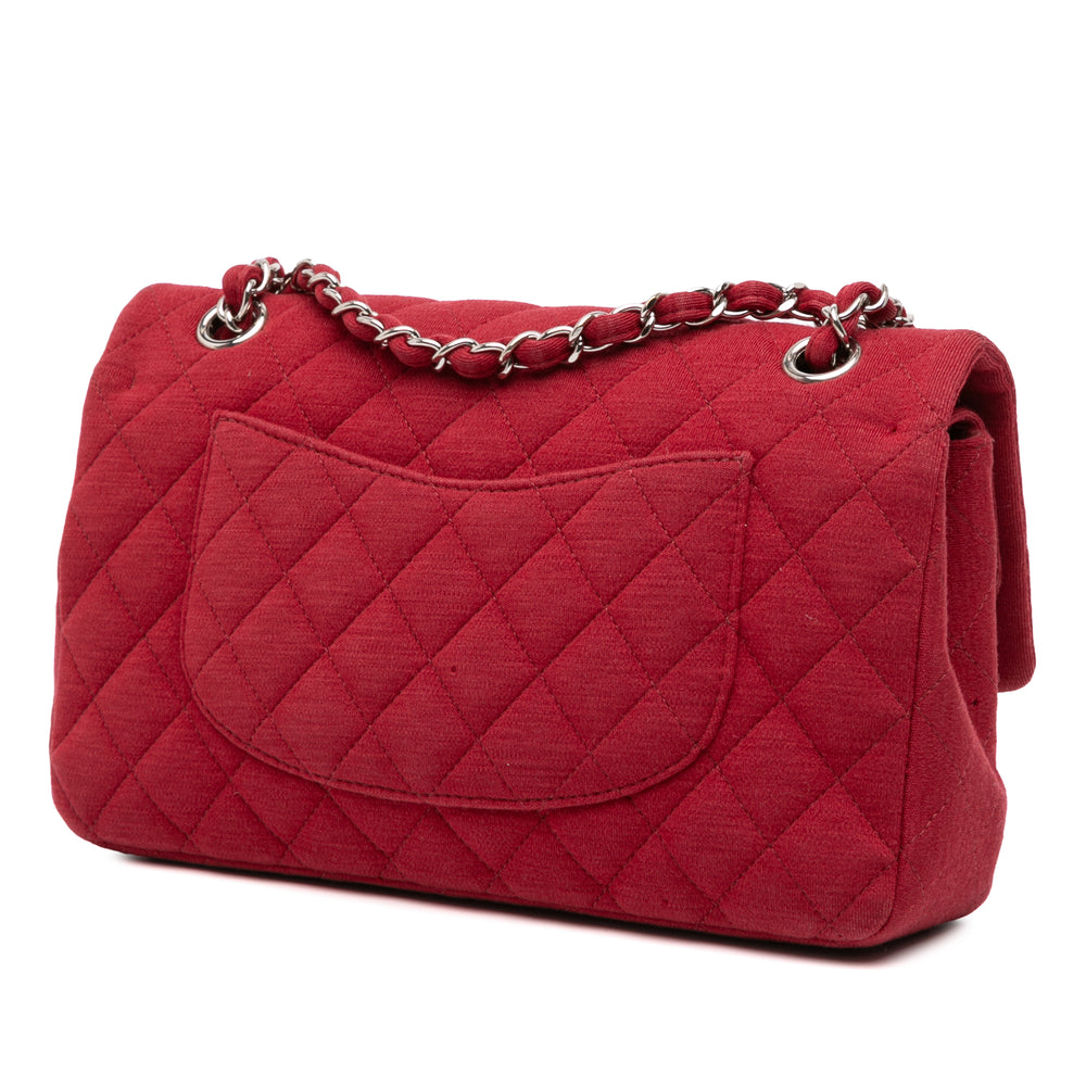 Chanel Medium Classic Jersey Double rabat Rouge – GABY PARIS Authentique