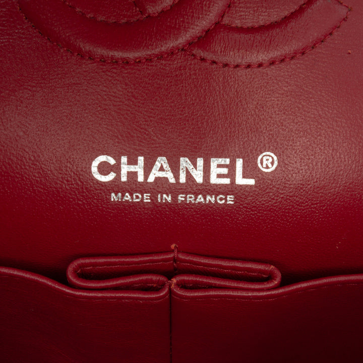 Chanel Medium Classic Jersey Double rabat Rouge – GABY PARIS Authentique