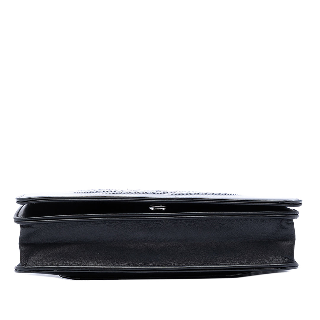 Chanel CC Cuir verni Strass Embellished Wallet on Chain
