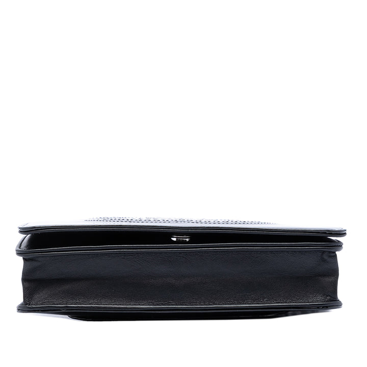 Chanel CC Cuir verni Strass Embellished Wallet on Chain