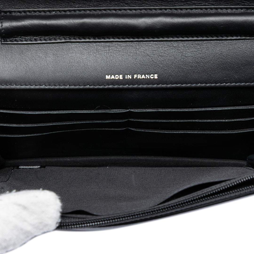 Chanel CC Cuir verni Strass Embellished Wallet on Chain
