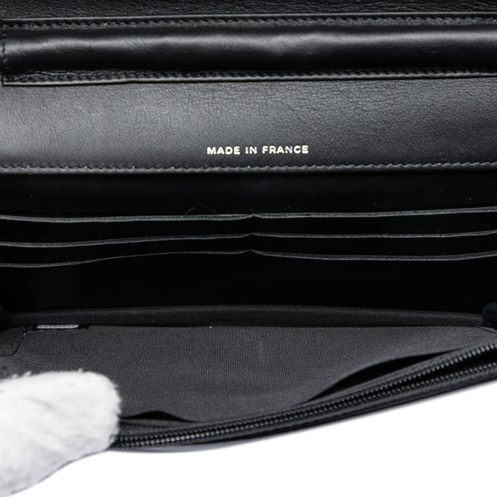 Chanel CC Cuir verni Strass Embellished Wallet on Chain