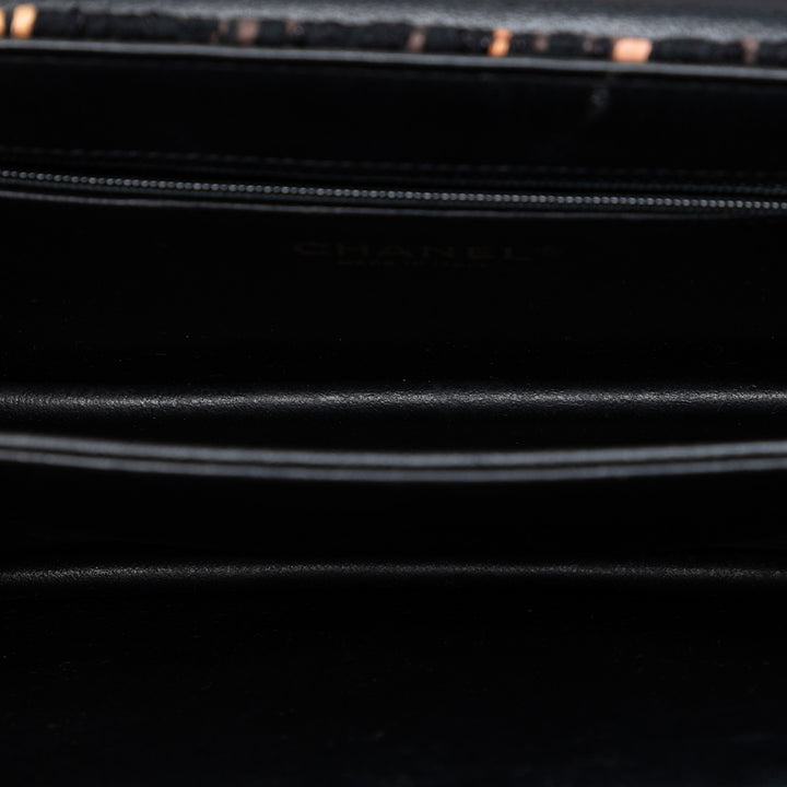 Chanel Matelassé Beauty Lock à rabat Moyen Tweed