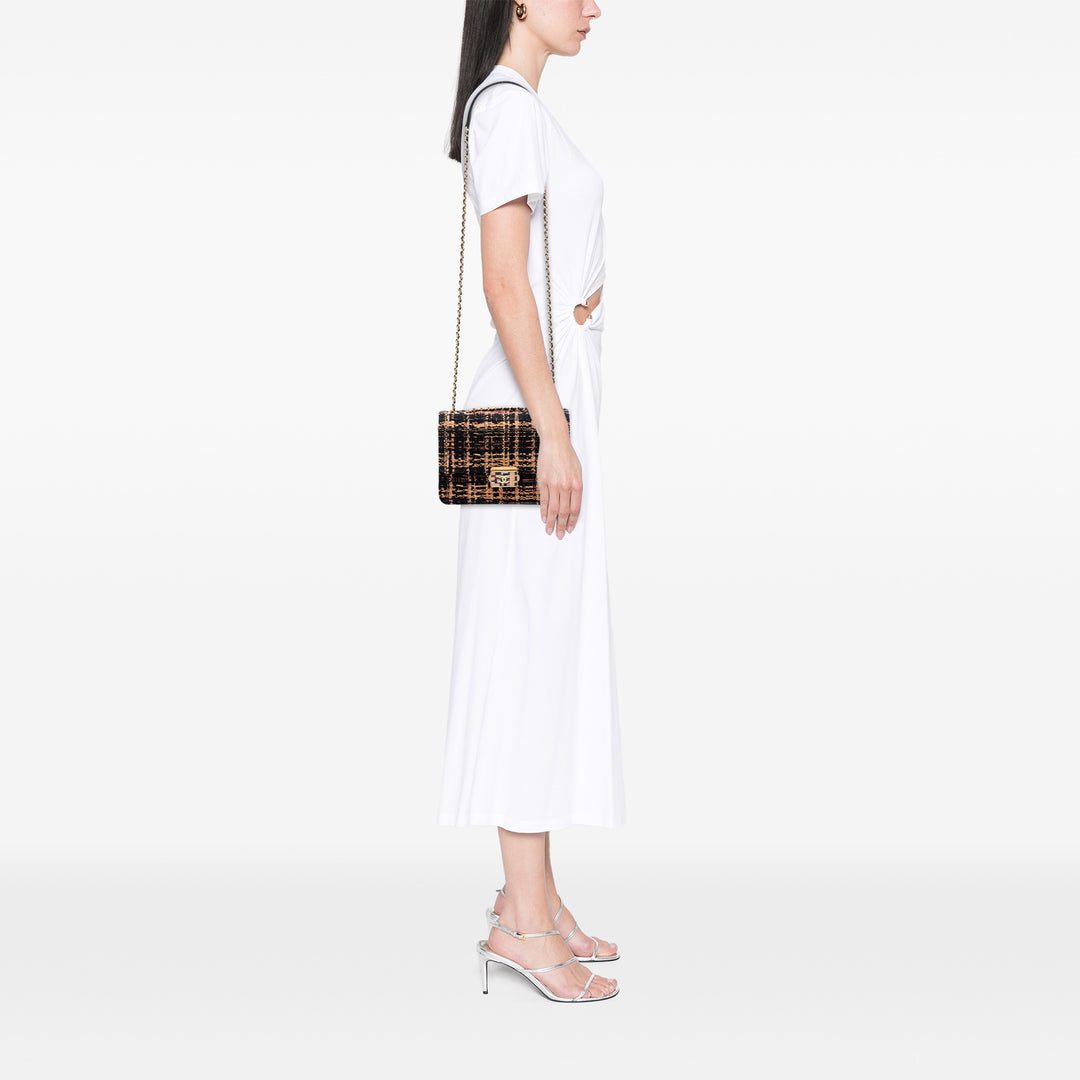 Chanel Matelassé Beauty Lock à rabat Moyen Tweed