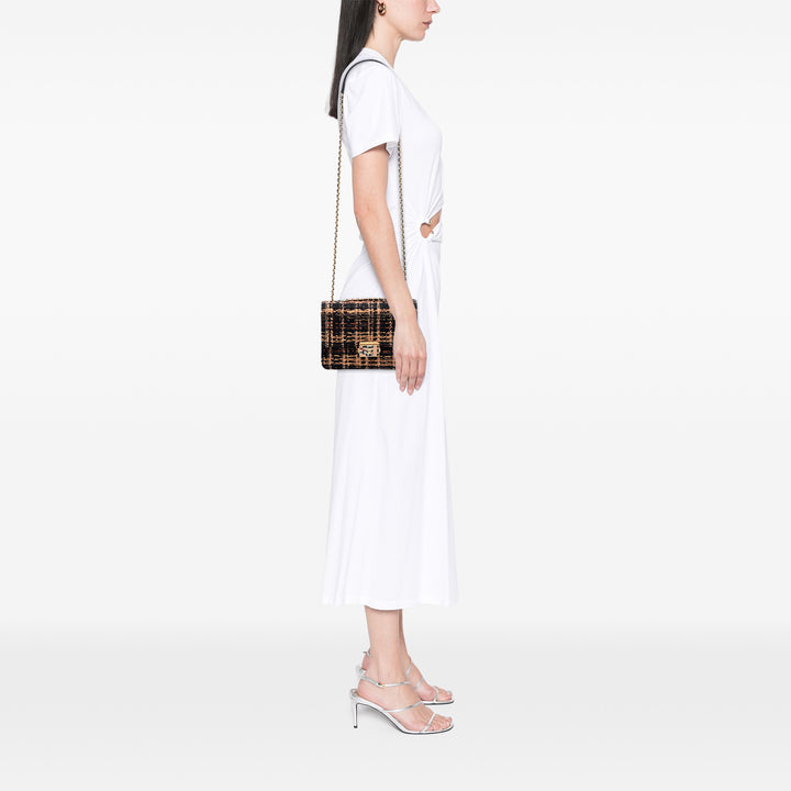 Chanel Matelassé Beauty Lock à rabat Moyen Tweed