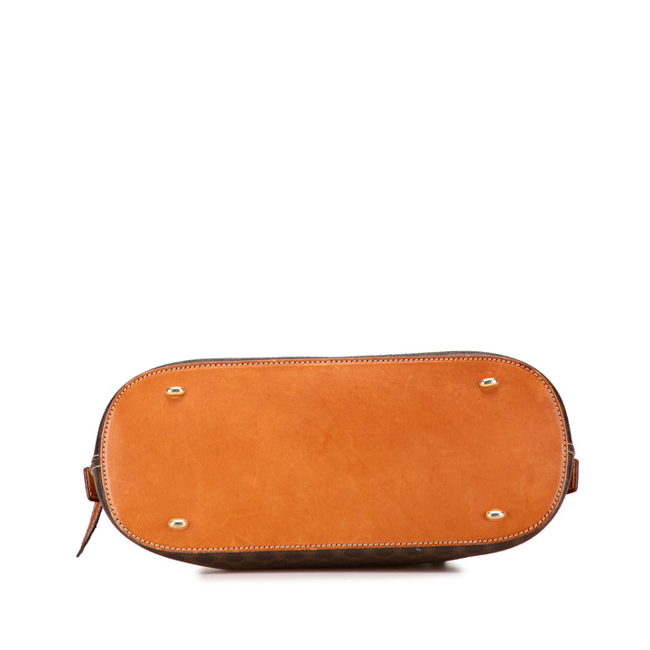 Celine Macadam Coated Toile Dome Sac