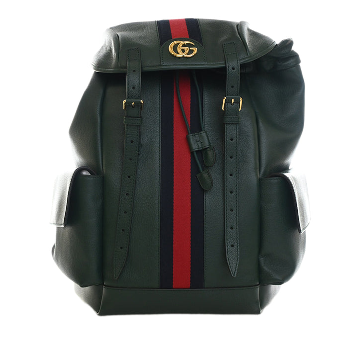 Gucci Large Cuir de veau Web Ophidia Sac à dos