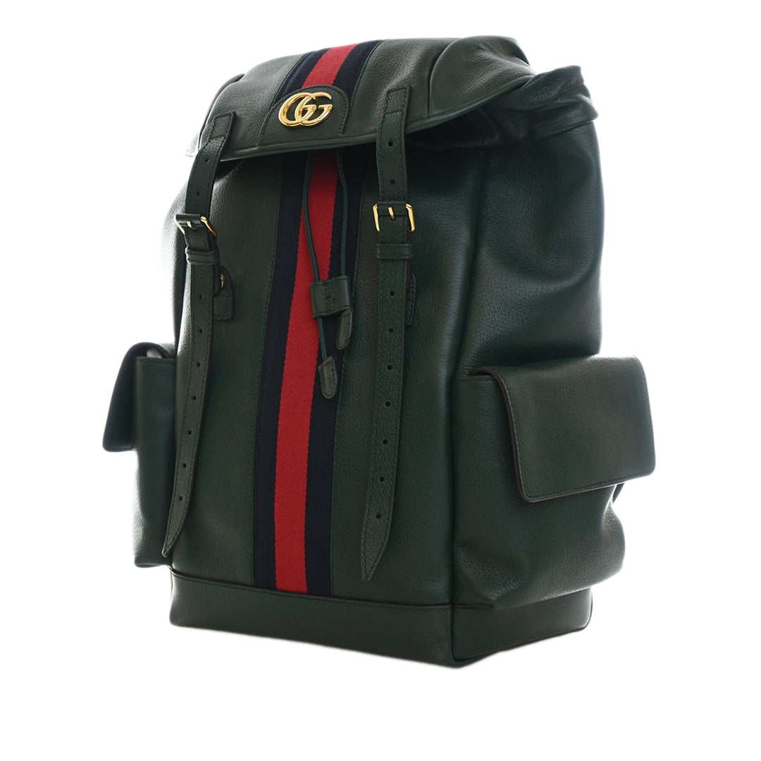 Gucci Large Cuir de veau Web Ophidia Sac à dos