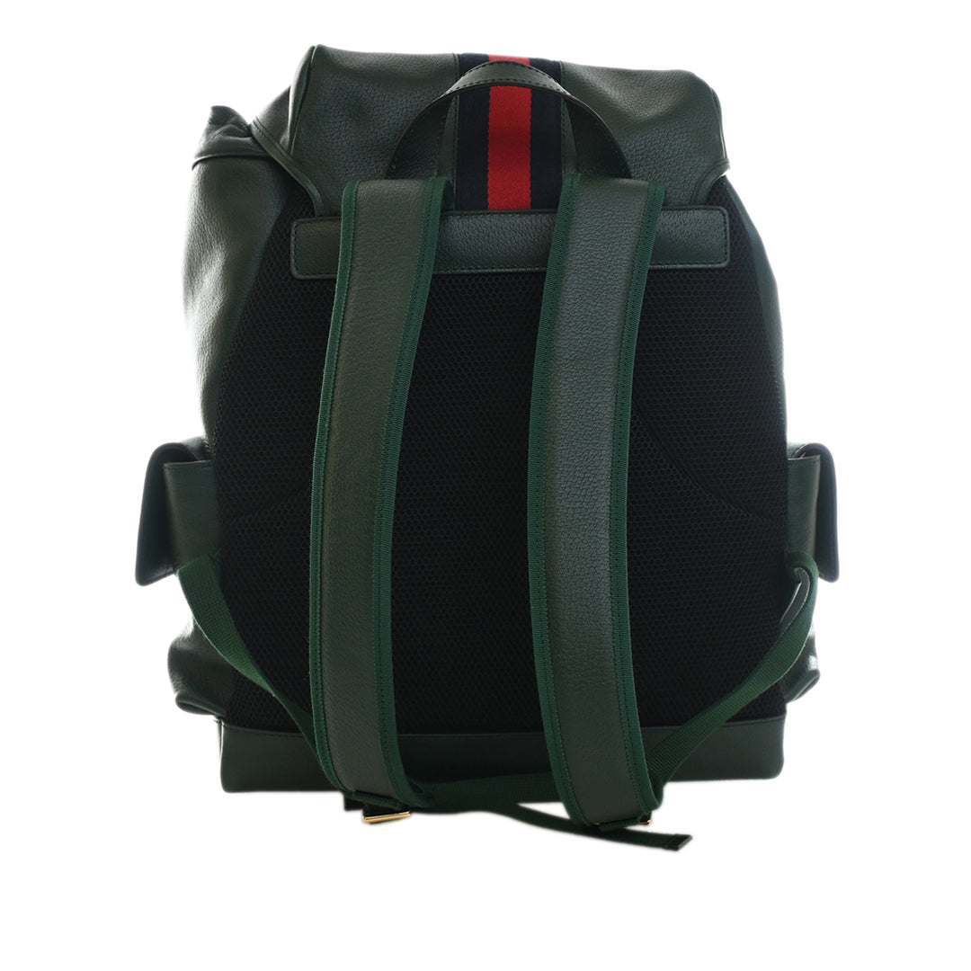 Gucci Large Cuir de veau Web Ophidia Sac à dos