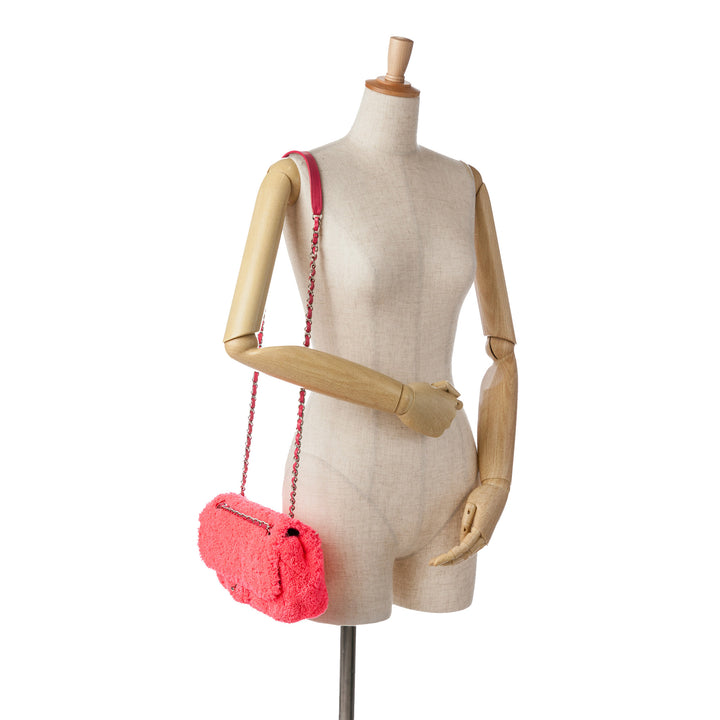Medium Quilted Terry Cloth Coco Beach Flap Pink - Gaby Paris