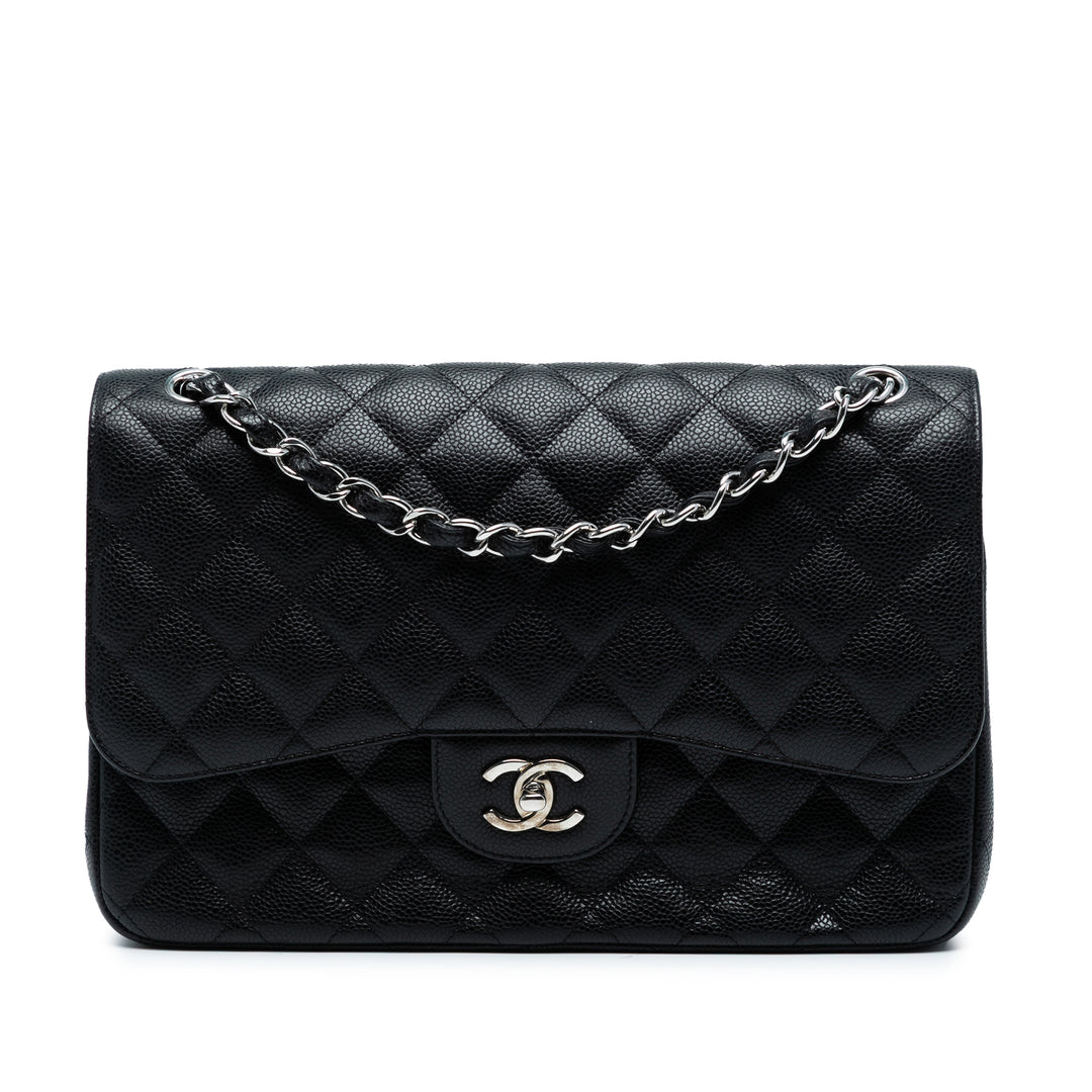Chanel Jumbo Classic Caviar Double rabat Noir – GABY PARIS Authentique