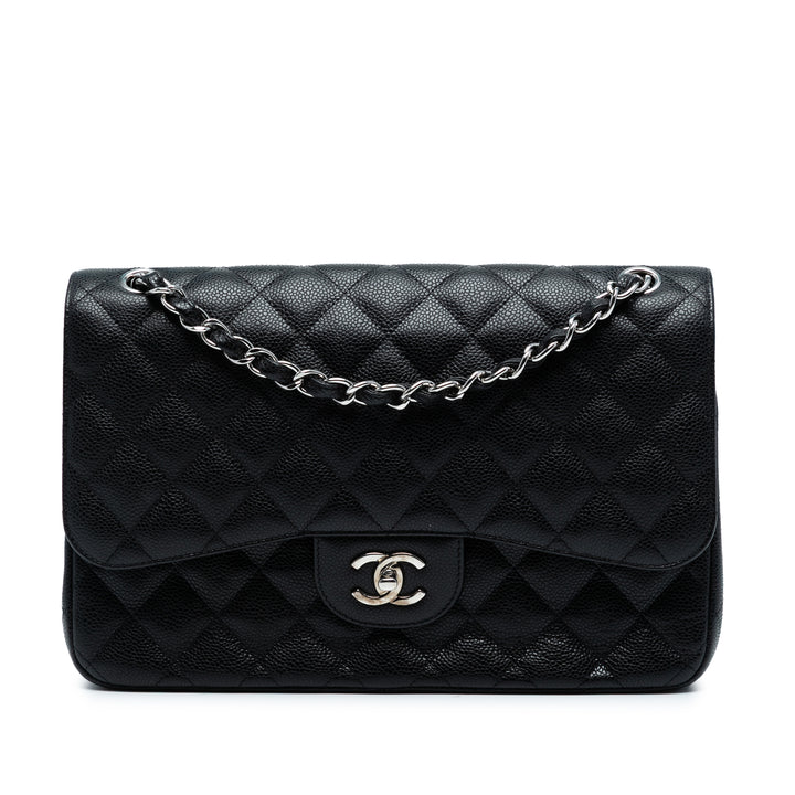 Chanel Jumbo Classic Caviar Double rabat Noir – GABY PARIS Authentique