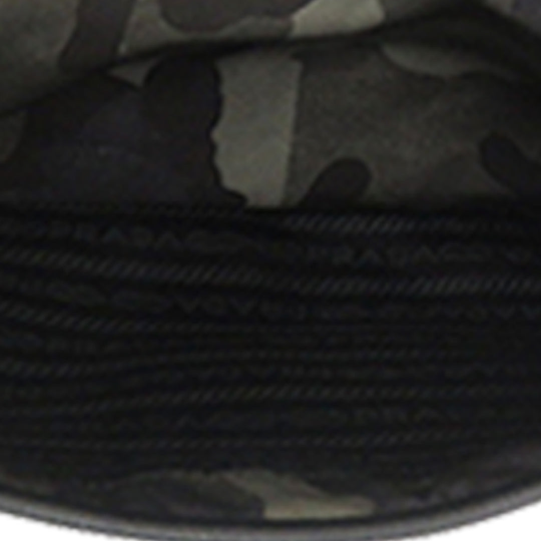 Prada Saffiano à finitions Tessuto Camouflage Double Buckle Messenger Sac