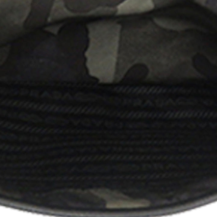 Prada Saffiano à finitions Tessuto Camouflage Double Buckle Messenger Sac