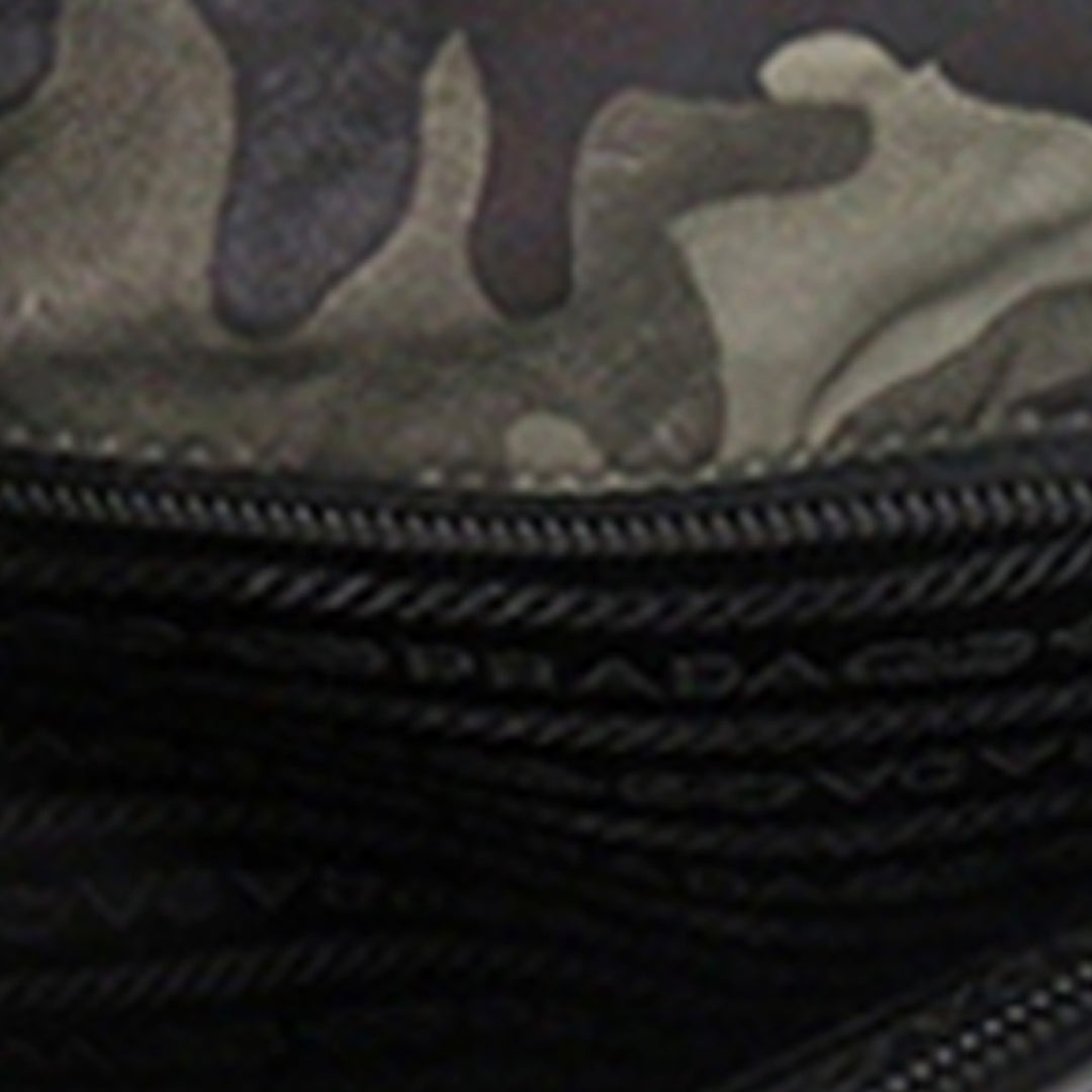 Prada Saffiano à finitions Tessuto Camouflage Double Buckle Messenger Sac