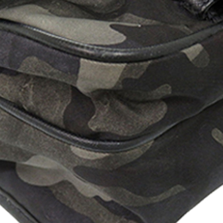 Prada Saffiano à finitions Tessuto Camouflage Double Buckle Messenger Sac