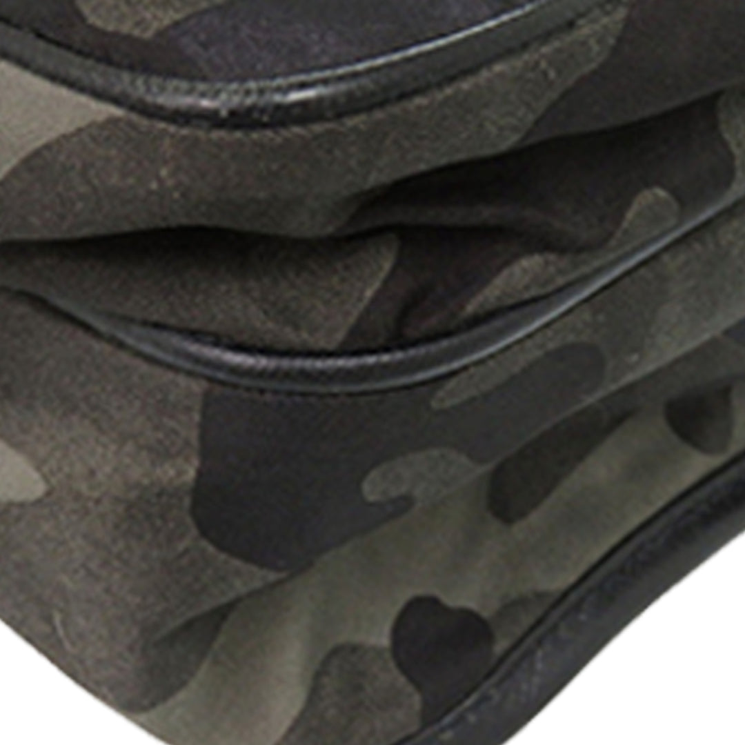 Prada Saffiano à finitions Tessuto Camouflage Double Buckle Messenger Sac