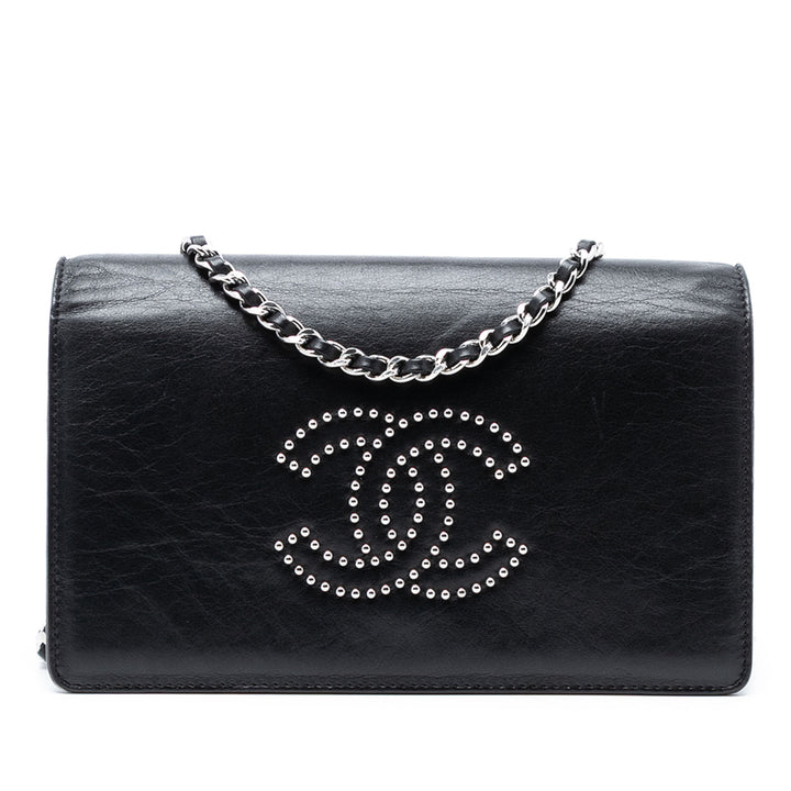 Chanel clouté Cuir d’agneau CC Wallet on Chain