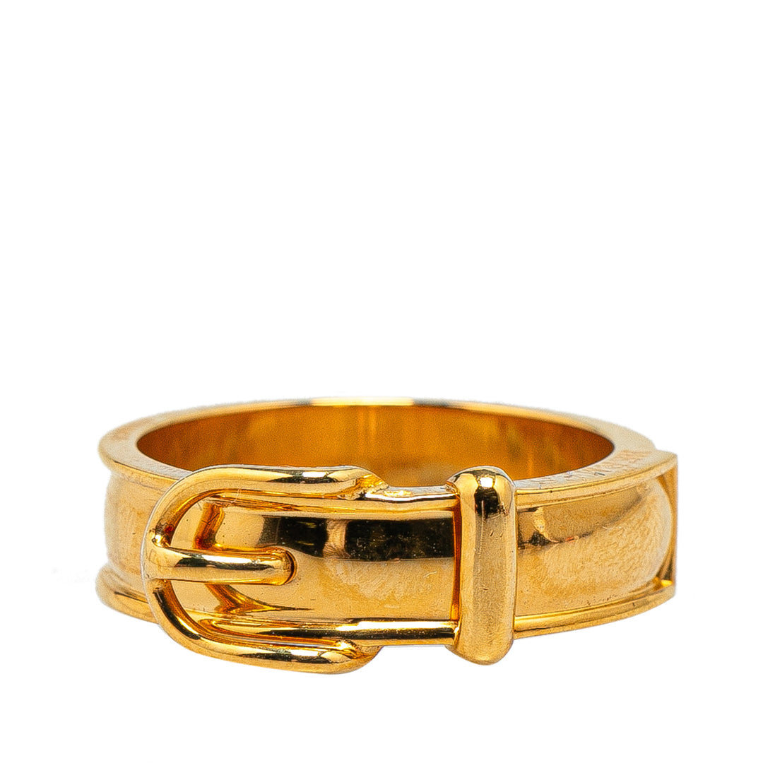 Buckle Bijouterie Fantaisie Scarf Ring Gold - Gaby Paris