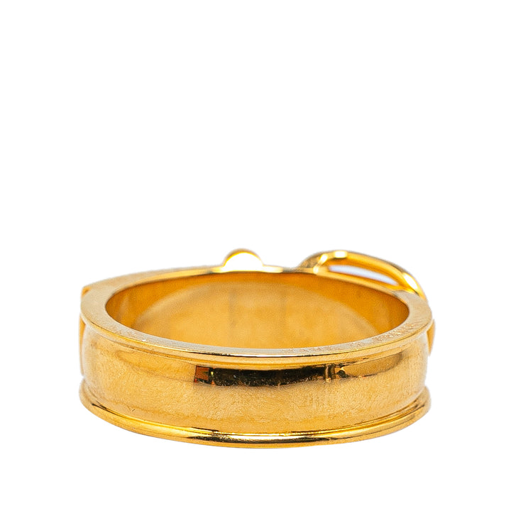 Buckle Bijouterie Fantaisie Scarf Ring Gold - Gaby Paris