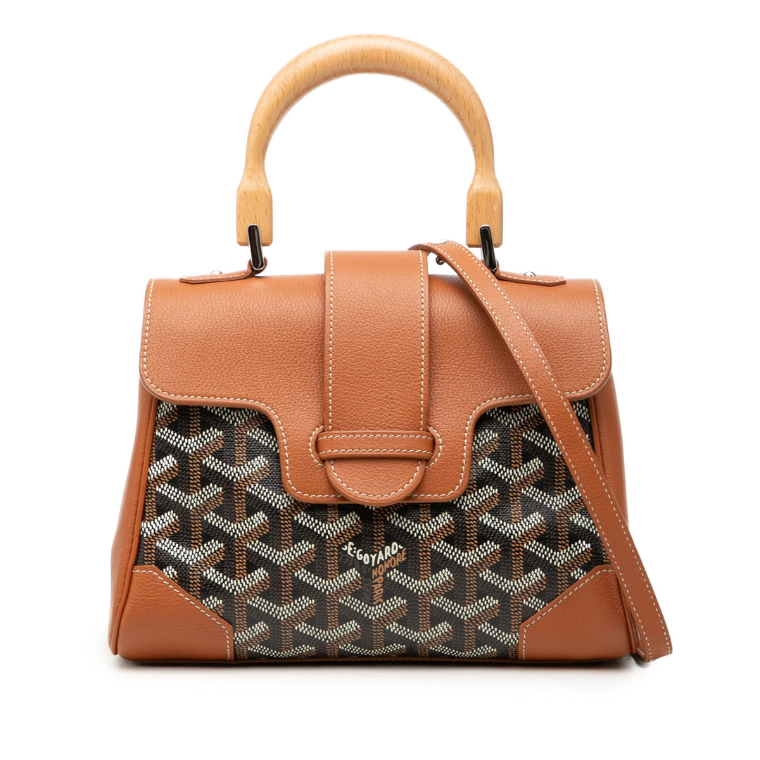 Goyard Saigon Souple Mini Goyardine Marron – vue principale – GABY PARIS