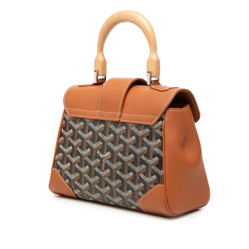 Goyard Saigon Souple Mini Goyardine Marron – vue 2 – GABY PARIS