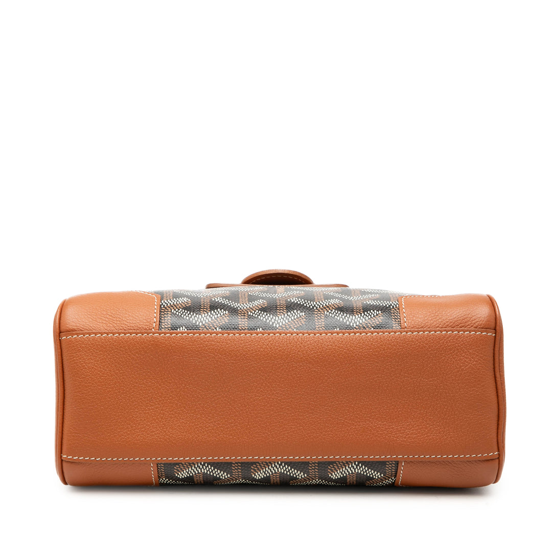Goyard Saigon Souple Mini Goyardine Marron – vue 3 – GABY PARIS