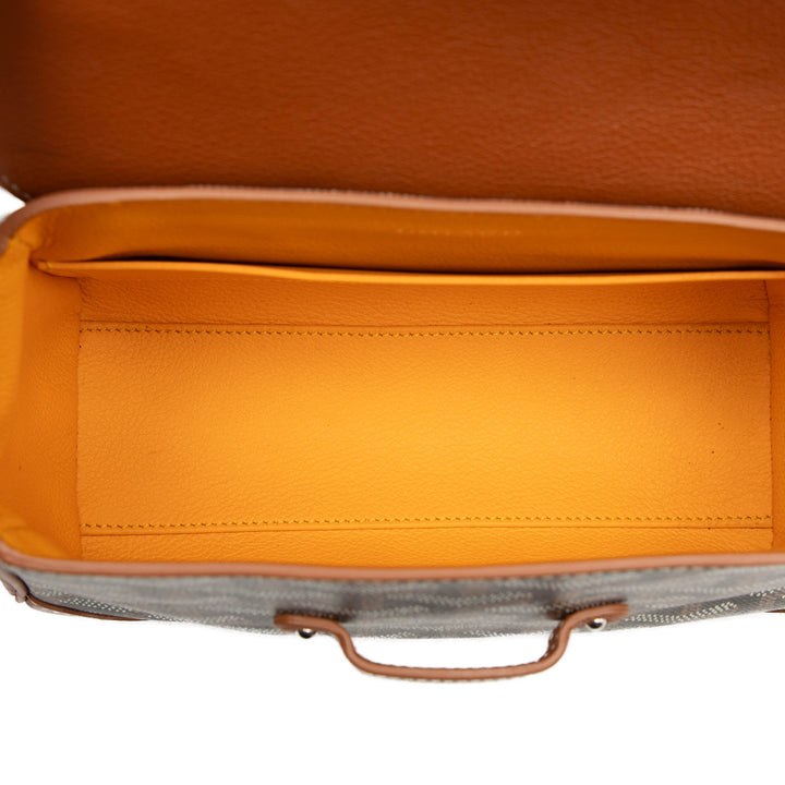 Goyard Saigon Souple Mini Goyardine Marron – vue 4 – GABY PARIS