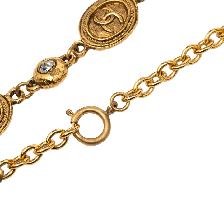 Chanel plaqué CC Medallion Chain Collier