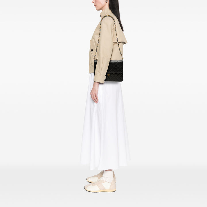 Chanel Medium CC Matelassé Cuir d’agneau Simple rabat