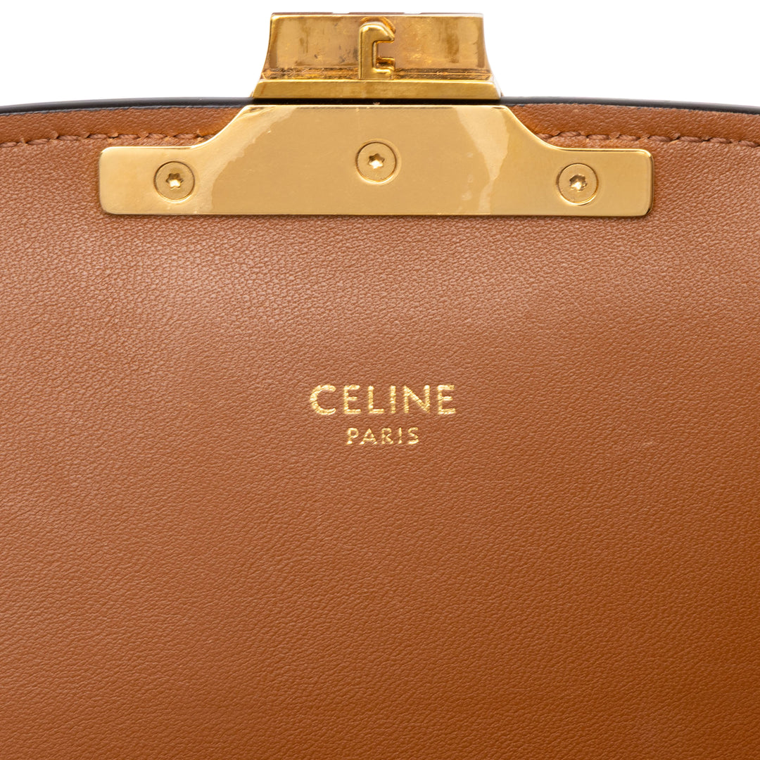 Celine Classique Triomphe et Triomphe Sac Triomphe enduite Marron – vue 5 – GABY PARIS