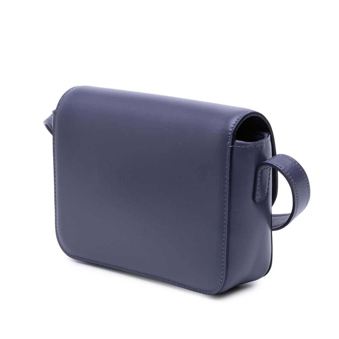 Celine Teen brillant Cuir de veau Triomphe Sac porté croisé