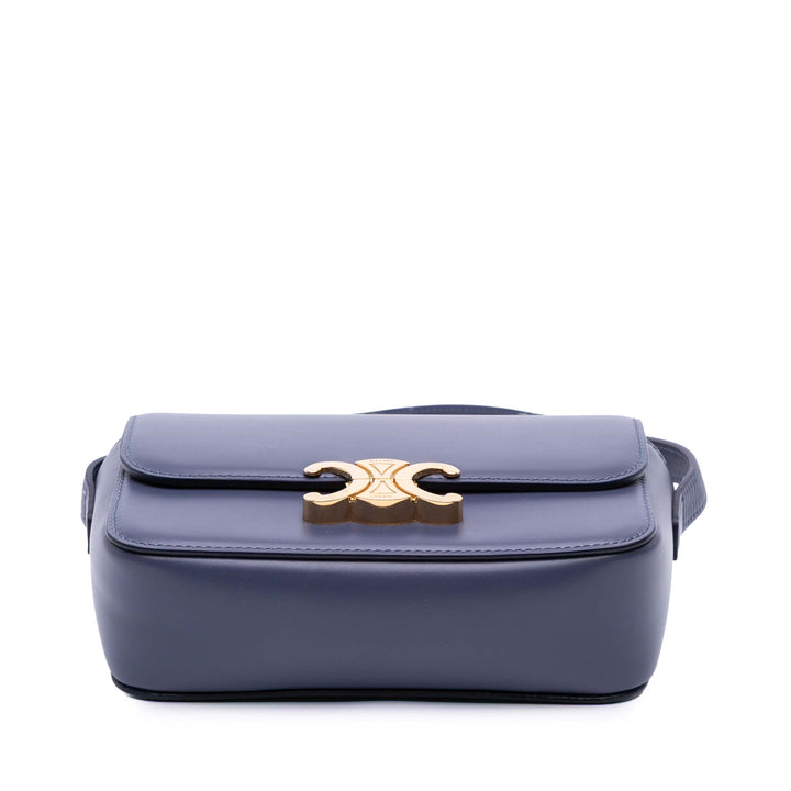 Celine Teen brillant Cuir de veau Triomphe Sac porté croisé