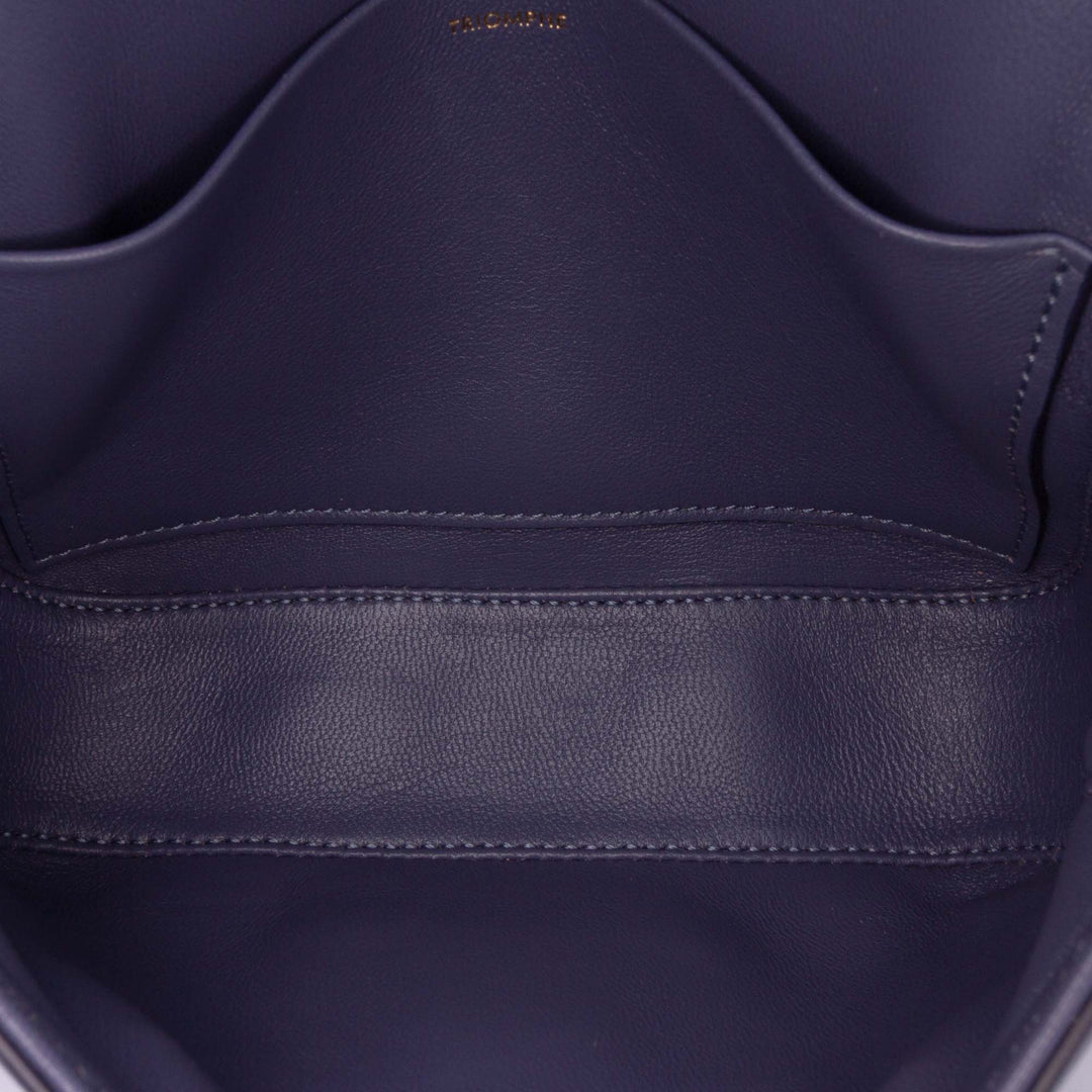 Celine Teen brillant Cuir de veau Triomphe Sac porté croisé