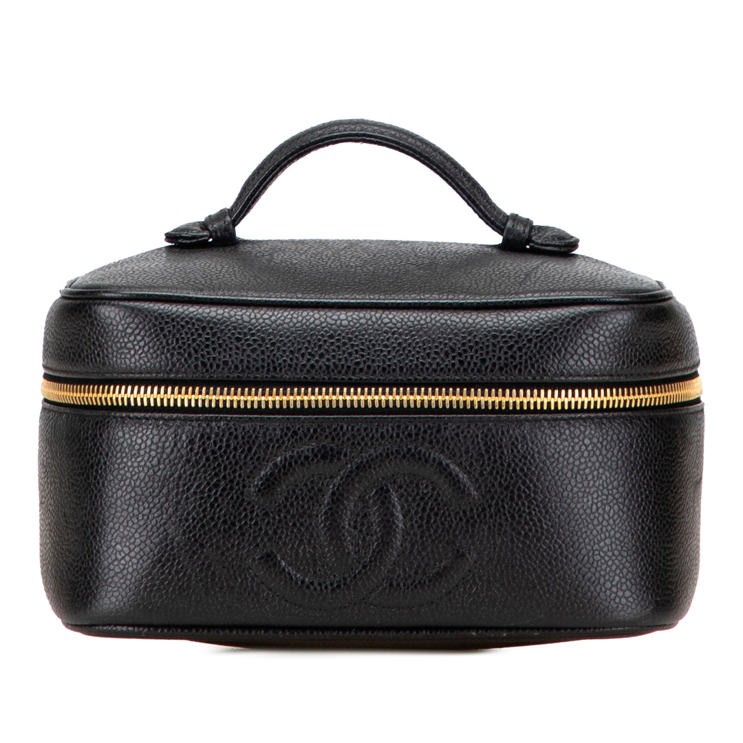 Chanel CC Caviar Vanity Case Noir – GABY PARIS Authentique