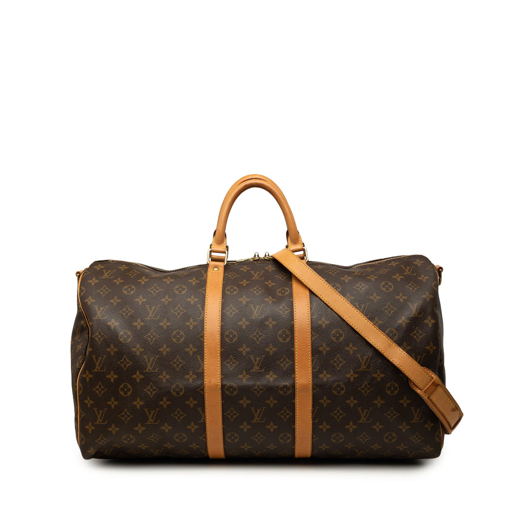 Keepall Bandouliere 55 Monogram Marron