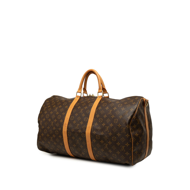Keepall Bandouliere 55 Monogram Marron