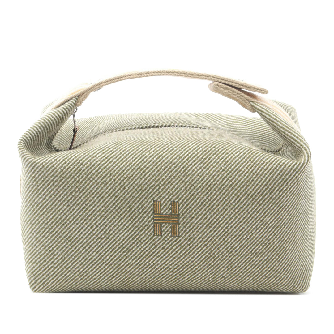 Large Wool Bride A Brac H Natte Case Green - Gaby Paris