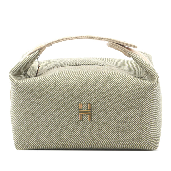 Large Wool Bride A Brac H Natte Case Green - Gaby Paris