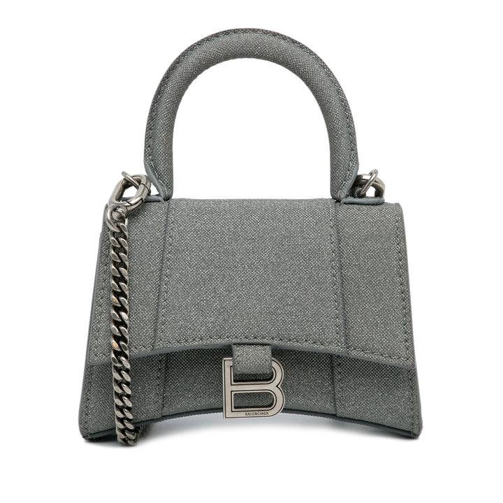 Balenciaga Mini Glitter Hourglass Sac cartable