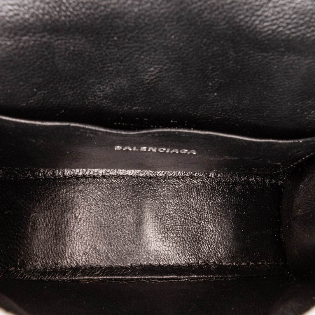 Balenciaga Mini Glitter Hourglass Sac cartable