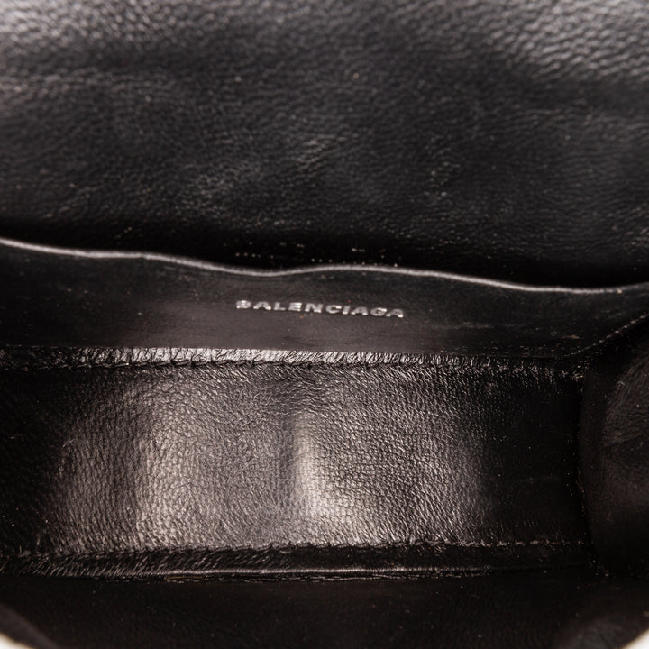 Balenciaga Mini Glitter Hourglass Sac cartable