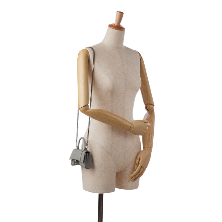 Balenciaga Mini Glitter Hourglass Sac cartable