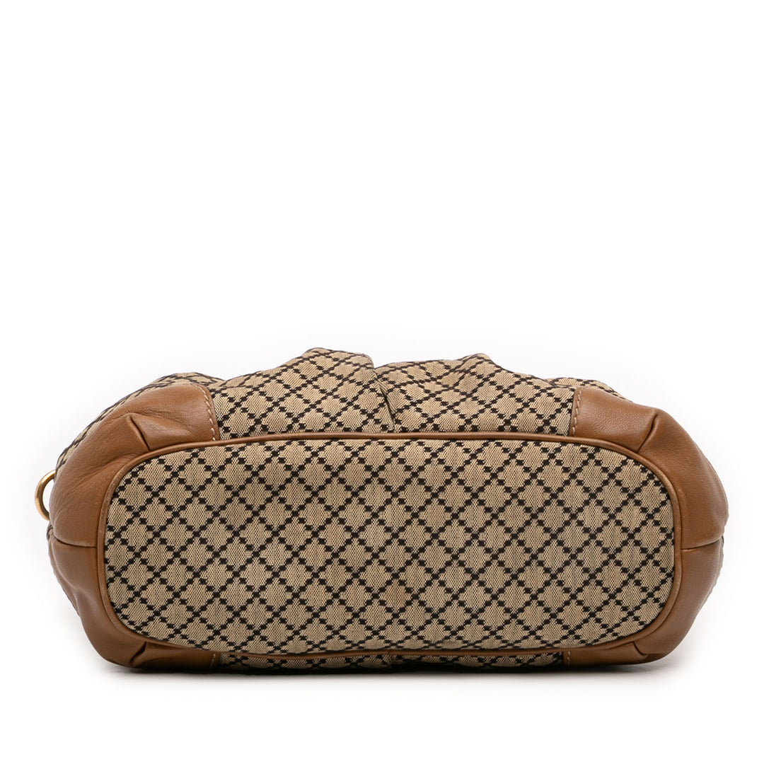 Gucci Diamante Toile Sukey Sac