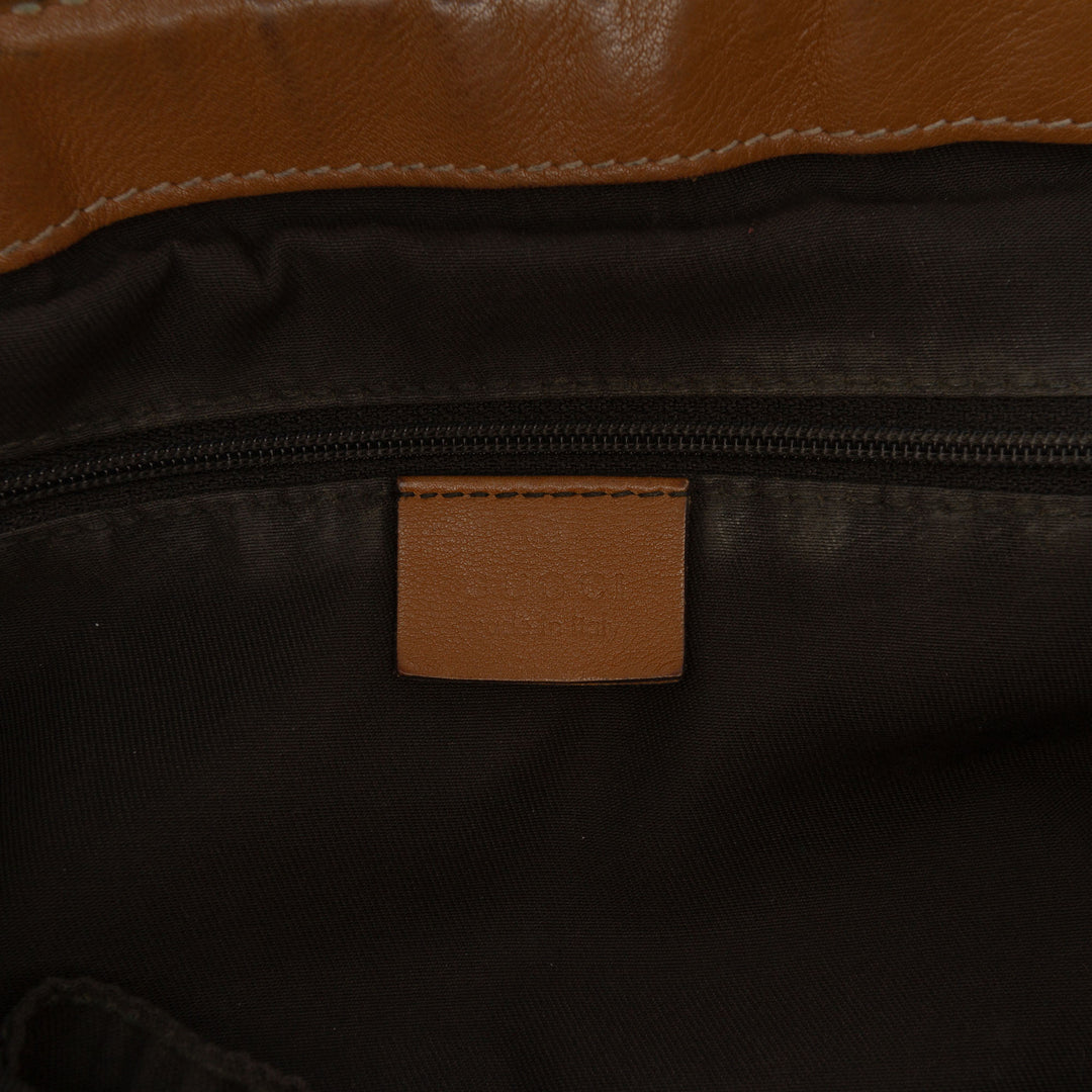 Gucci Diamante Toile Sukey Sac